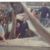 Olive Tree with Herbie Shields putting pair trawl aboard (late '70's)